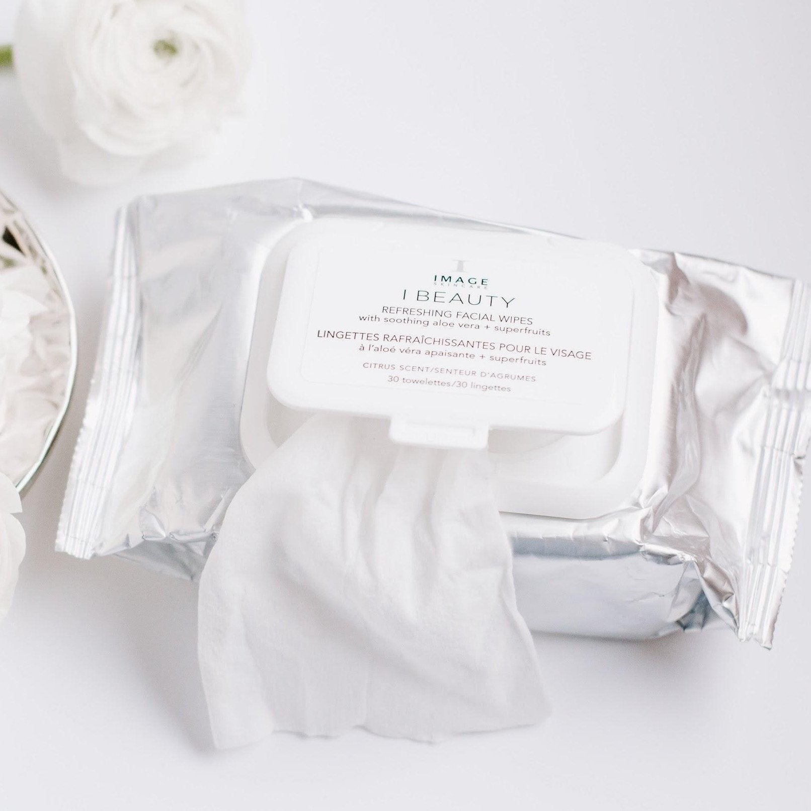 RETAIL - I BEAUTY refreshing facial wipes - 30 towelettes - IB-201